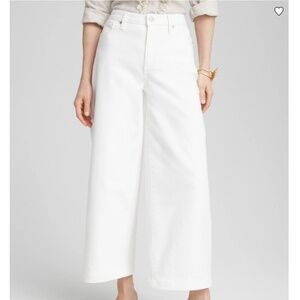 Chico's High-Rise Wide Leg Cropped Jeans (Chico's size 1)